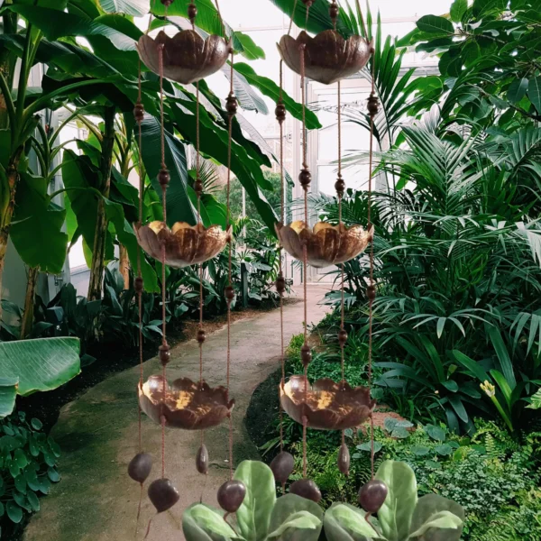 Handicraft Coconut Shell Hanging Planter Pots