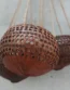 Set 3 PCS Coconut flower pots, hanging pots, for Indoor and Outdoor Flowers, hanging basket, Gift.
