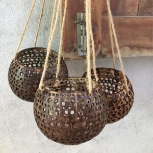 Crafted from a Reclaimed Coconut.