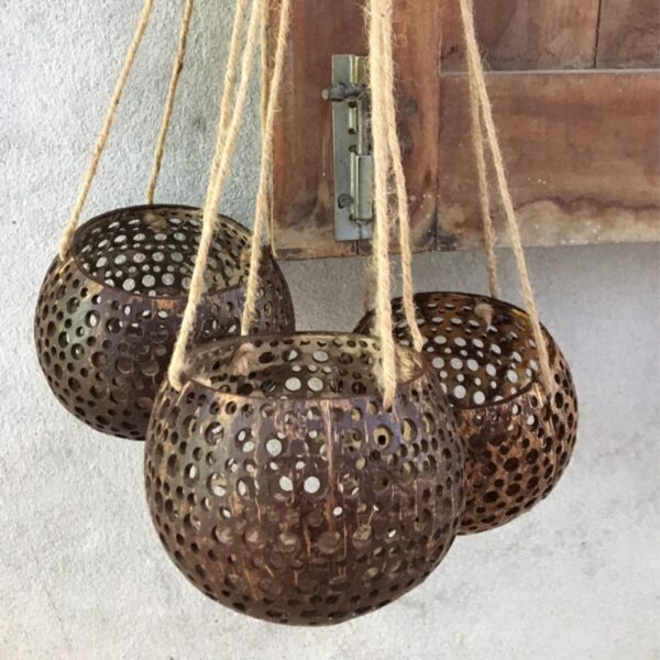 Crafted from a Reclaimed Coconut.