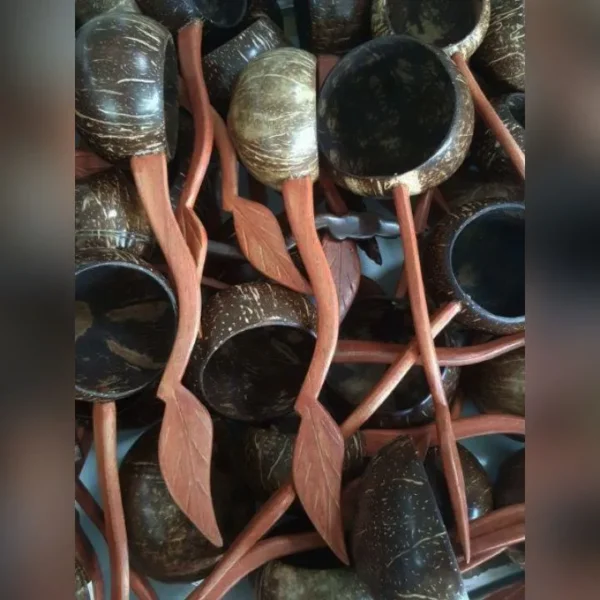 Coconut Shell Ladle Water Dipper Handicraft Natural Wooden